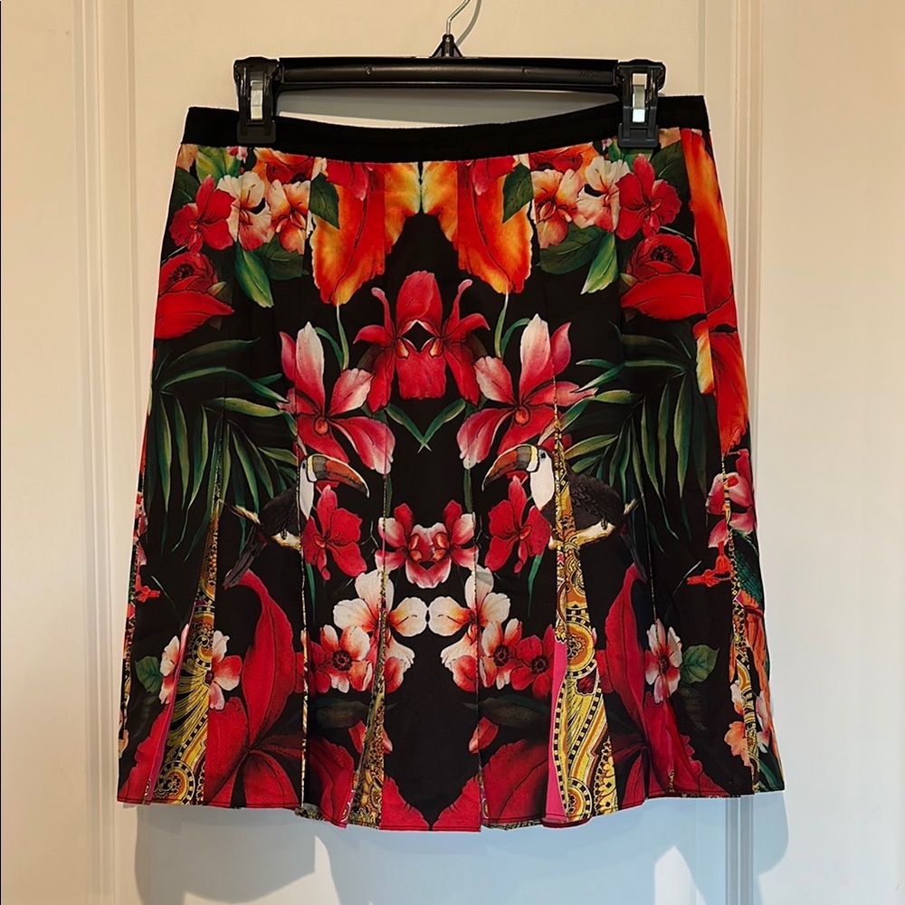 Ted Baker Black Floral Mini Skirt